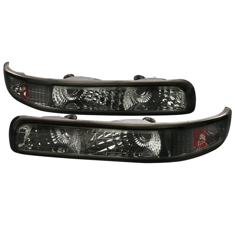 1999-2002 Chevy Silverado/ 2000-2006 Tahoe Suburgan Bumper Lights Chrome/Smoke