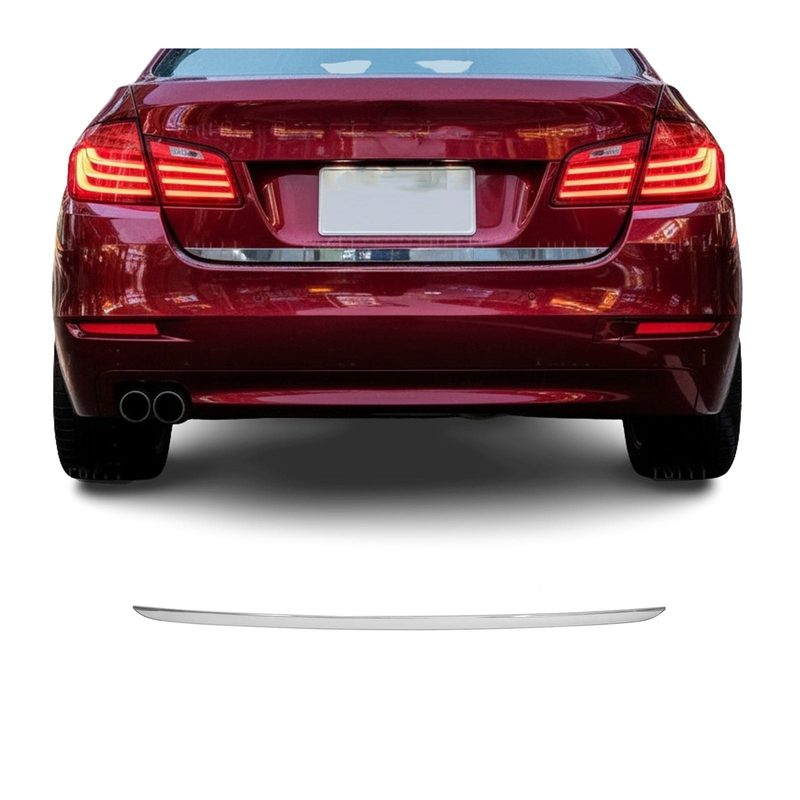 2011-2016 BMW 5 Series F10 Sedan Rear Trunk Molding Trim Stainless Steel