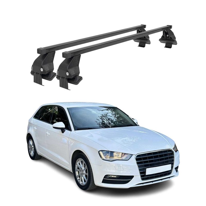 2016-2018 Audi A3 Sportback e-tron Roof Rack Cross Bars Black