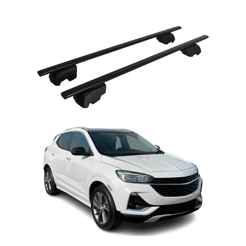 Roof Rack Carrier Cross Bars Steel for Buick Encore GX 2020-2026 Black 2x