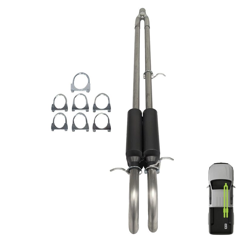 GMC/Chevy, 2012-2018, 6.0L - MPI Bullnoze Exhaust Series