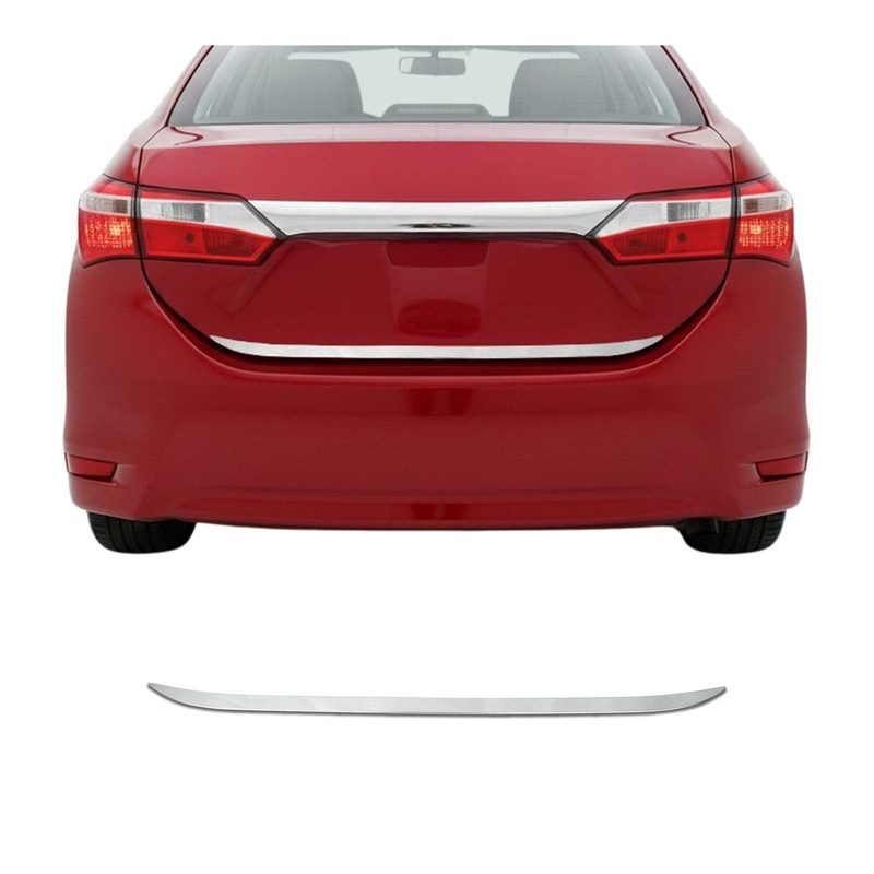 2014-2019 Toyota Corolla Rear Trunk Molding Trim Stainless Steel Silver
