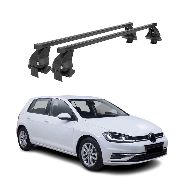 2015-2021 VW Golf Mk7 Roof Rack Cross Bars Black