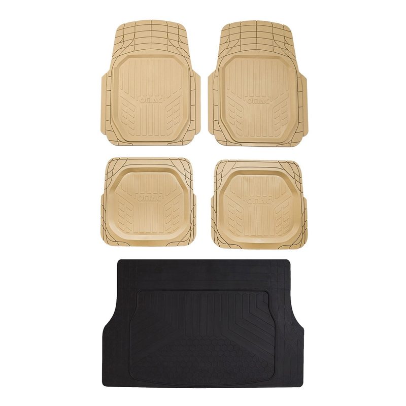 OMAC Floor Mats and Cargo Liners Universal for Cars SUV Beige