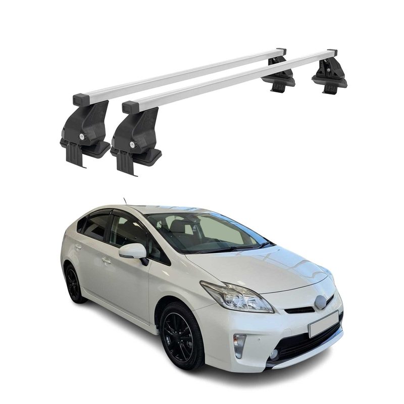 2010-2015 Toyota Prius Roof Rack Cross Bars Silver