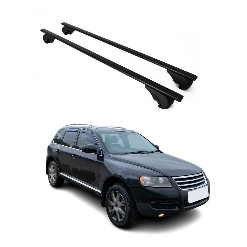 2004-2010 VW Touareg Roof Rack Cross Bars Black
