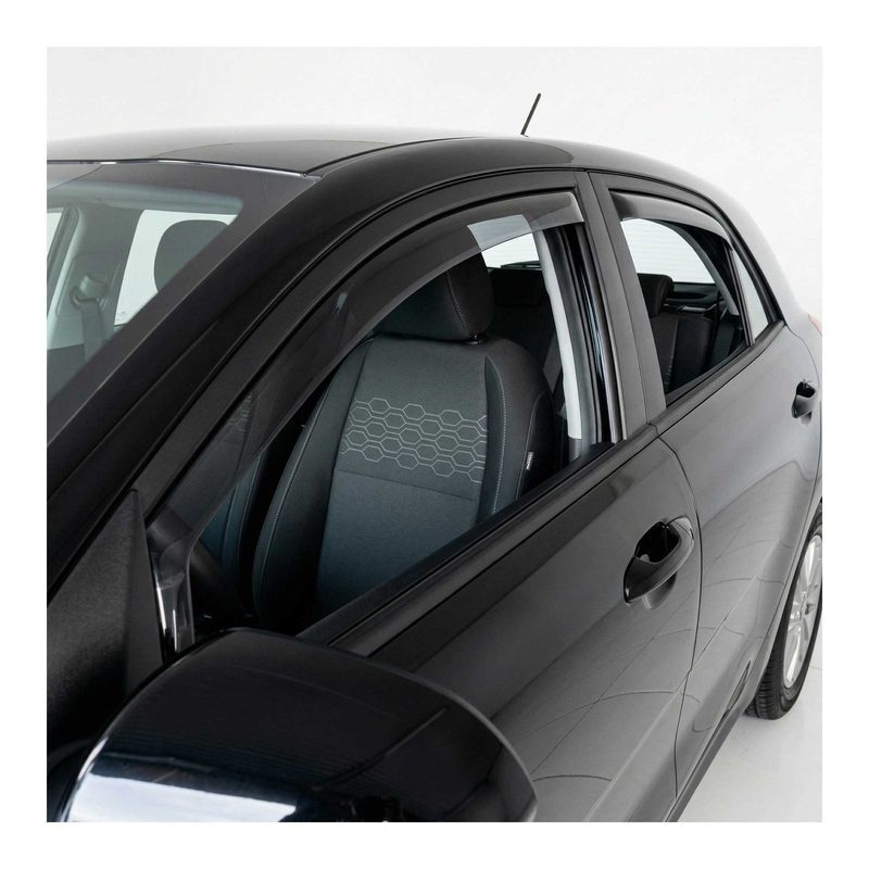 2018-2023 Kia Rio Hatchback Window Visor Vent Rain Deflector 4Pcs Smoke