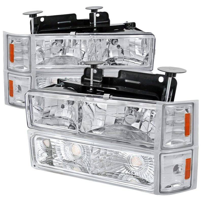 1994-1998 Chevy Silverado/Tahoe/Suburban/C10 Factory Headlights Chrome