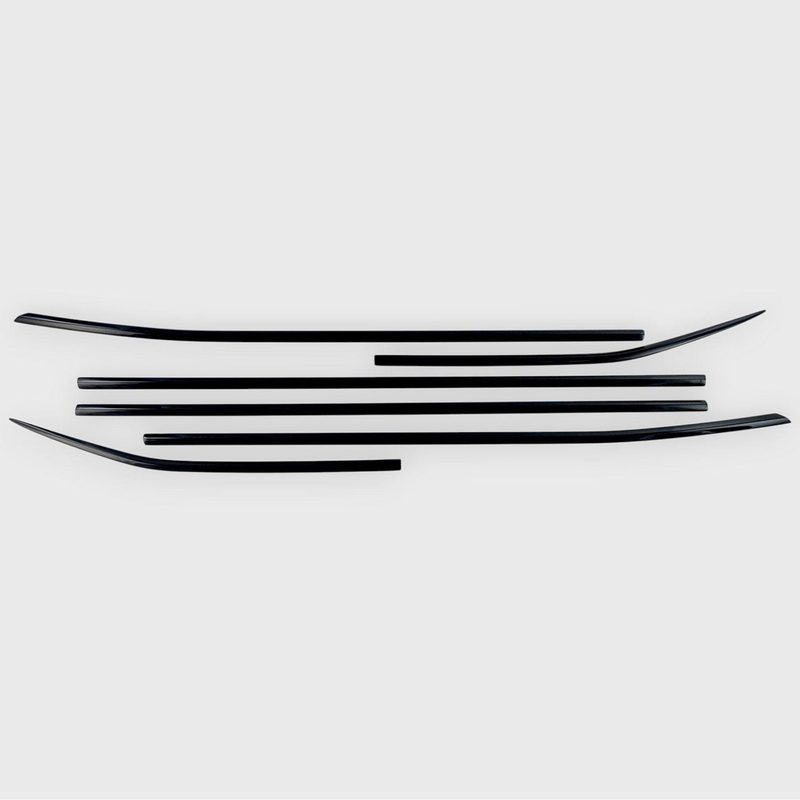 2020-2024 Toyota Highlander Window Trim Set Gloss Black 6Pcs ABS Plastic