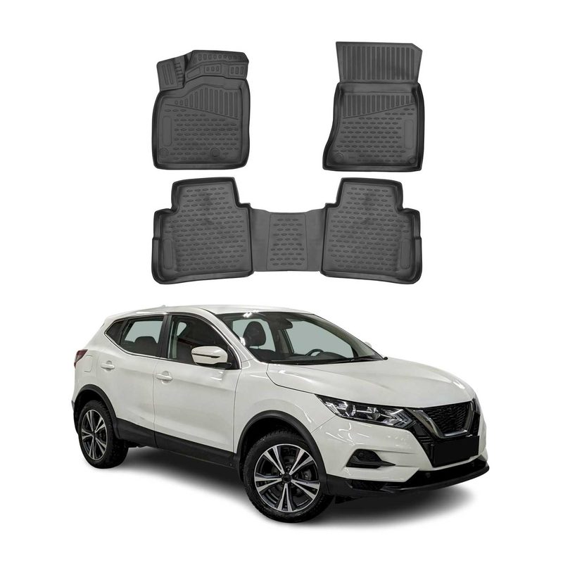 2021-2026 Nissan Rogue Floor Mats Liners Full Set All Weather Black