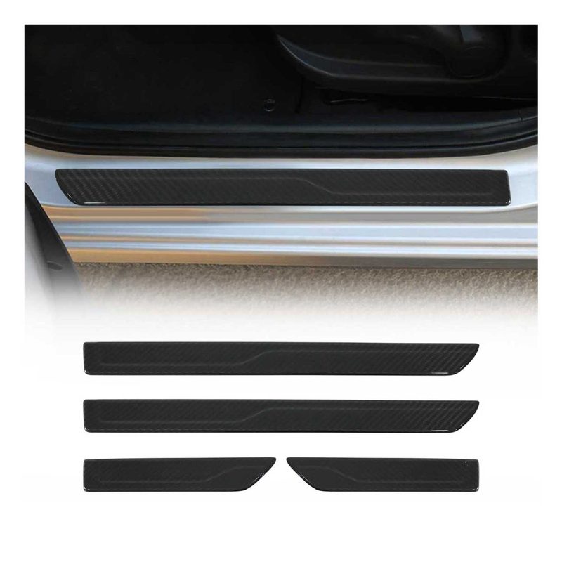 2021-2026 Hyundai Elantra Door Sill Scuff Plate Scratch Protector Carbon