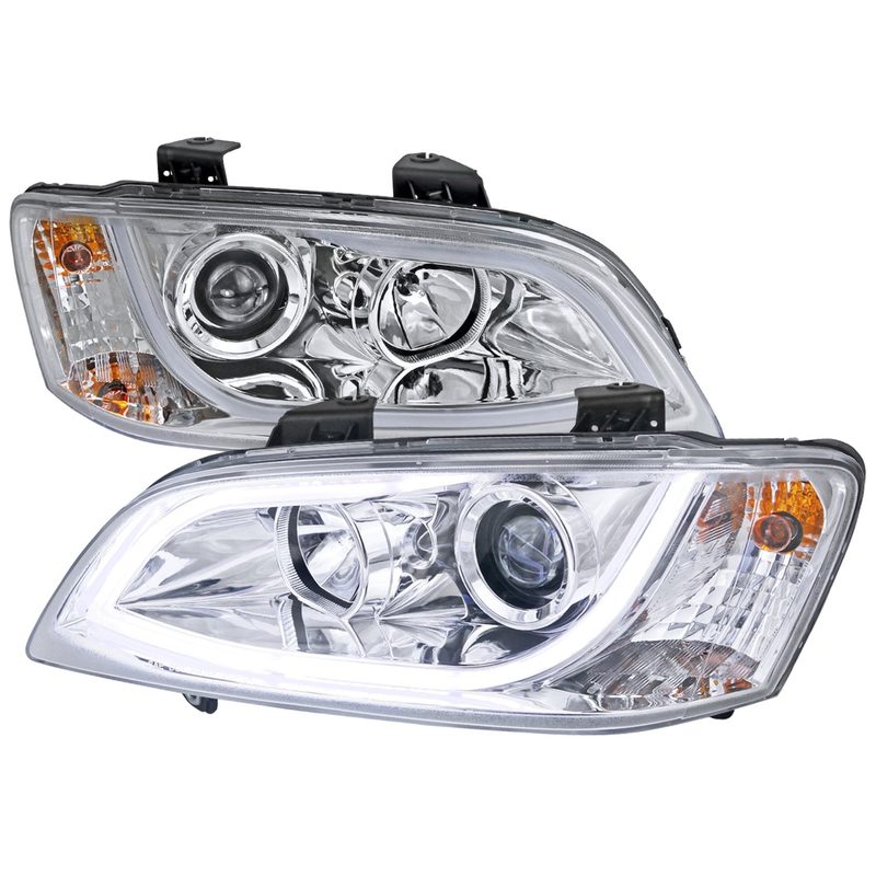 2008-2009 Pontiac G8 LED Bar Projector Headlights Chrome Housing/Clear Lens