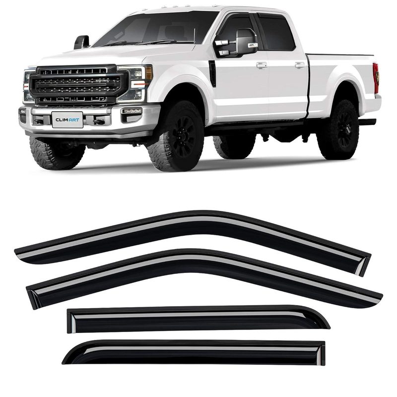 Wind Deflectors for Ford F250 F350 F450 F550 Super Duty 2017-2026 Crew Cab