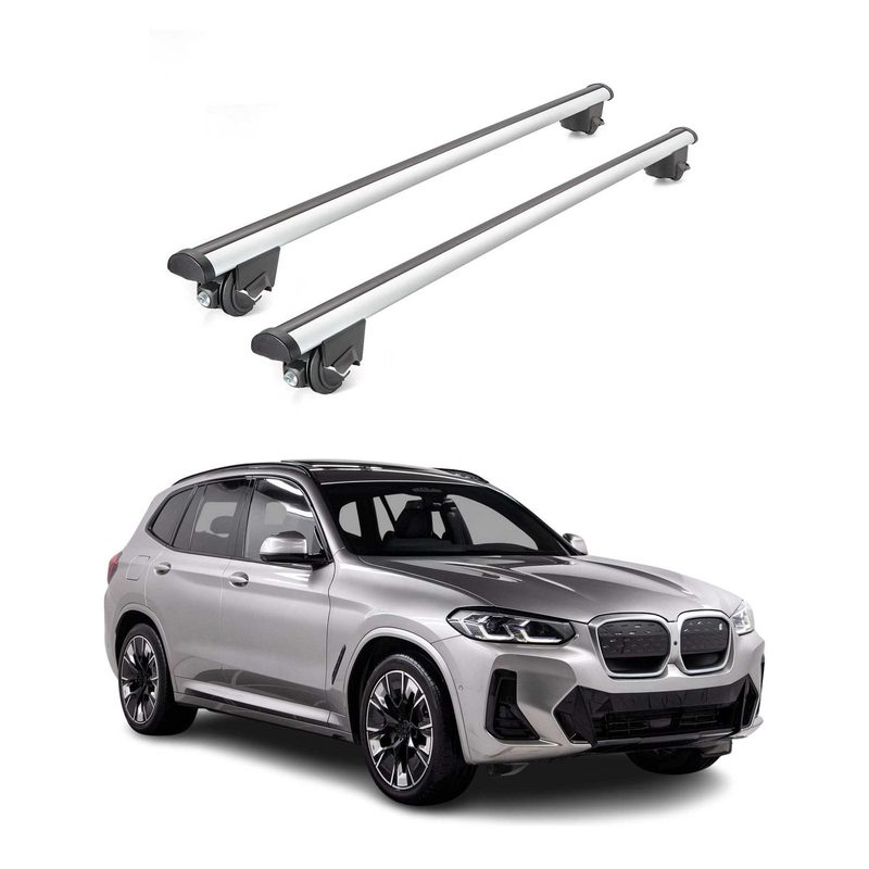 2021-2026 BMW iX3 G08 Roof Rack Cross Bars Luggage 220 Lbs Gray 2 Pcs
