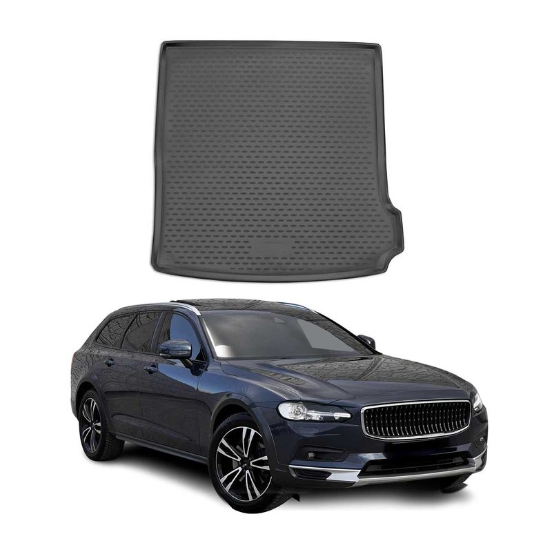 2017-2021 Volvo V90 Wagon Cargo Liner Trunk Mat All Weather Black
