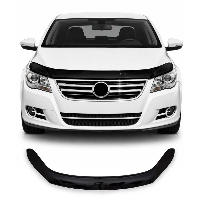 2009-2017 VW Tiguan 5N 1.gen Front Bug Shield Hood Deflector 1 Pc Smoke