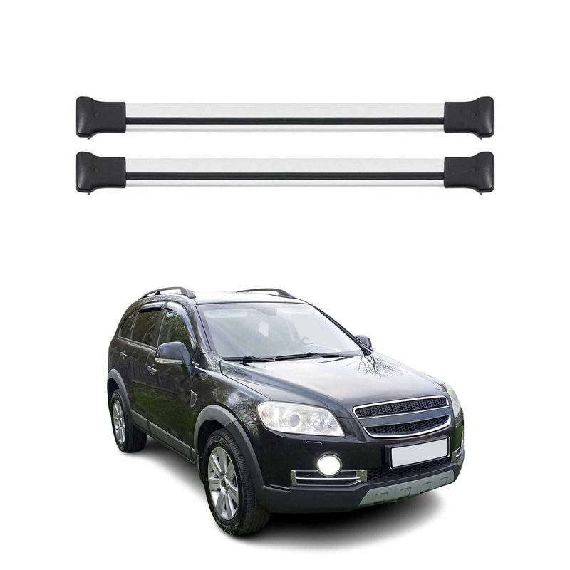2012-2015 Chevrolet Captiva Sport Roof Rack Cross Bars Silver