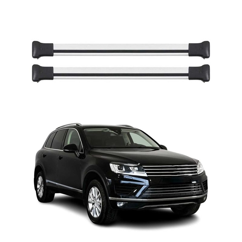 2011-2018 VW Touareg Roof Rack Cross Bars Silver