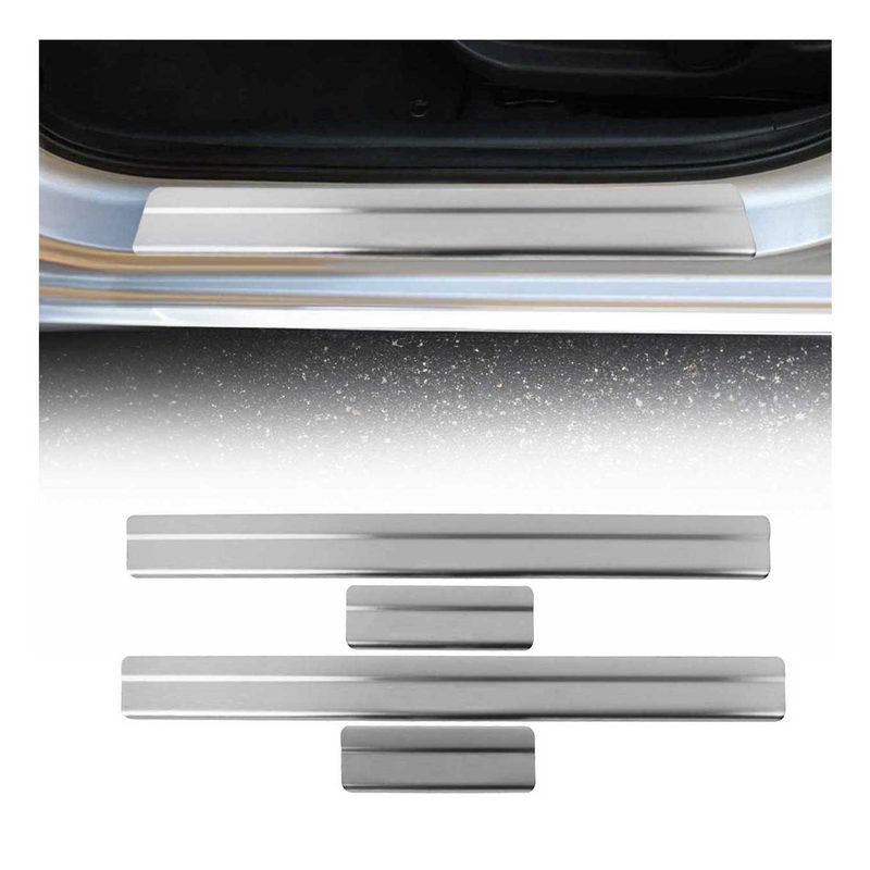 2018-2024 Nissan Kicks Door Sill Scuff Plate Scratch Protector Stainless Steel 4x