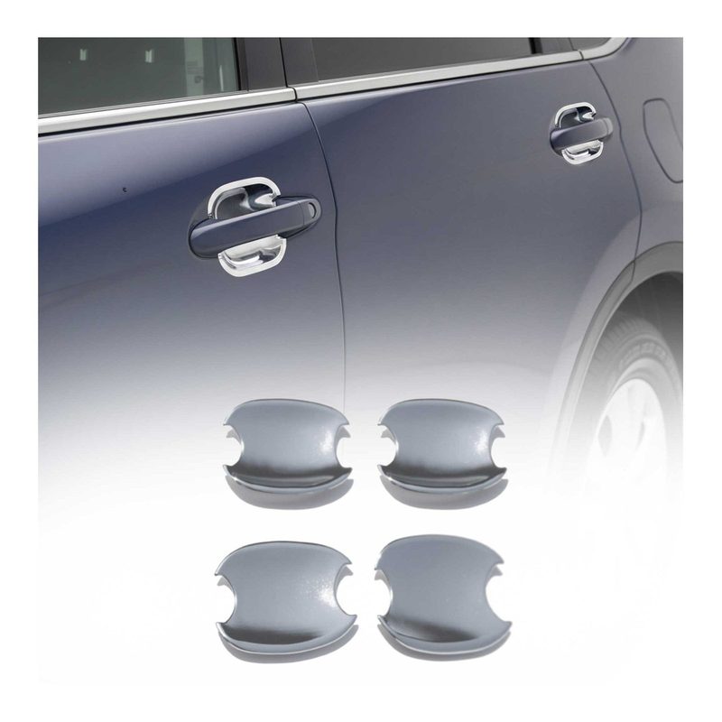 2012-2016 Honda CR-V Car Door Handle Bowl Cover Protector Silver Chrome 4Pcs