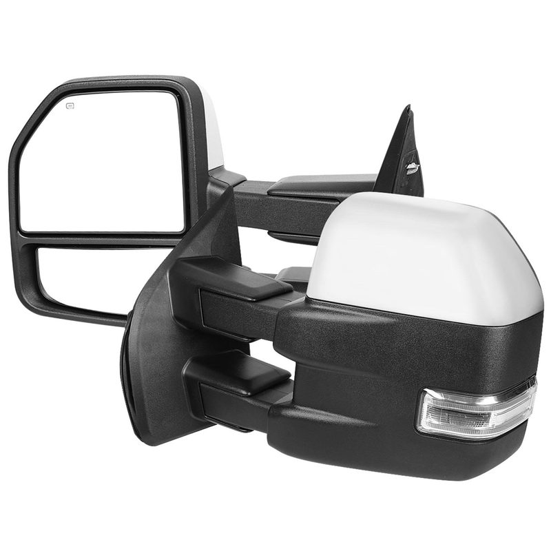 2015-2020 Ford F-150 Heated 8Pin/22Pin Chrome Towing Mirrors & Turn Signal