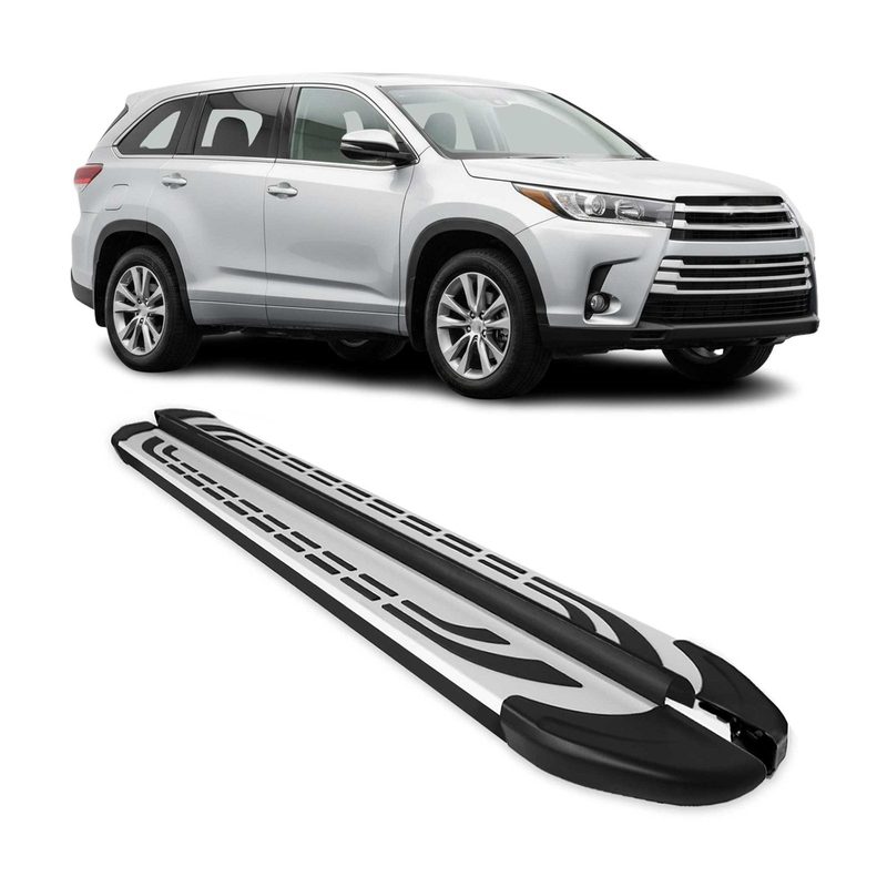 2014-2019 Toyota Highlander Nerf Bar Side Step Running Boards Alu 2x