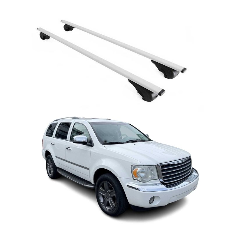 2007-2009 Dodge Durango Roof Rack Cross Bars Silver