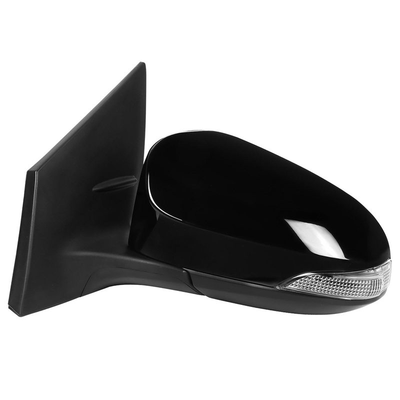 2014-2018 Toyota Corolla Glossy Black 9Pin Auto-Fold&Heated Side Mirror Driver
