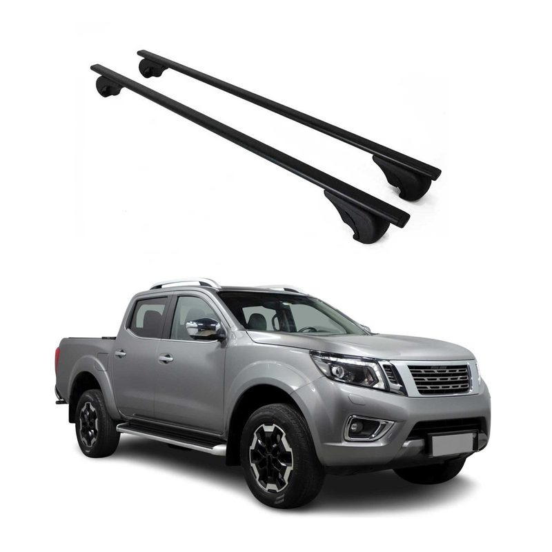 2014-2024 Nissan Navara D23 Roof Rack Cross Bars Black