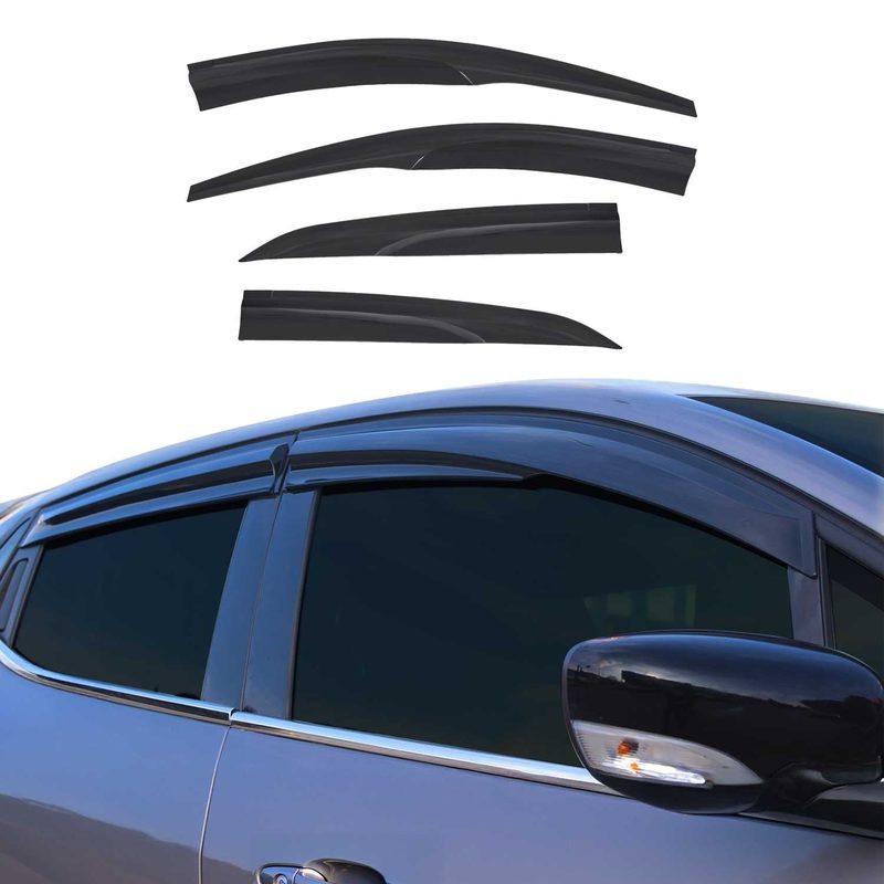2014-2019 Toyota Corolla Sedan Window Visor Vent Rain Deflector 4Pcs Smoke
