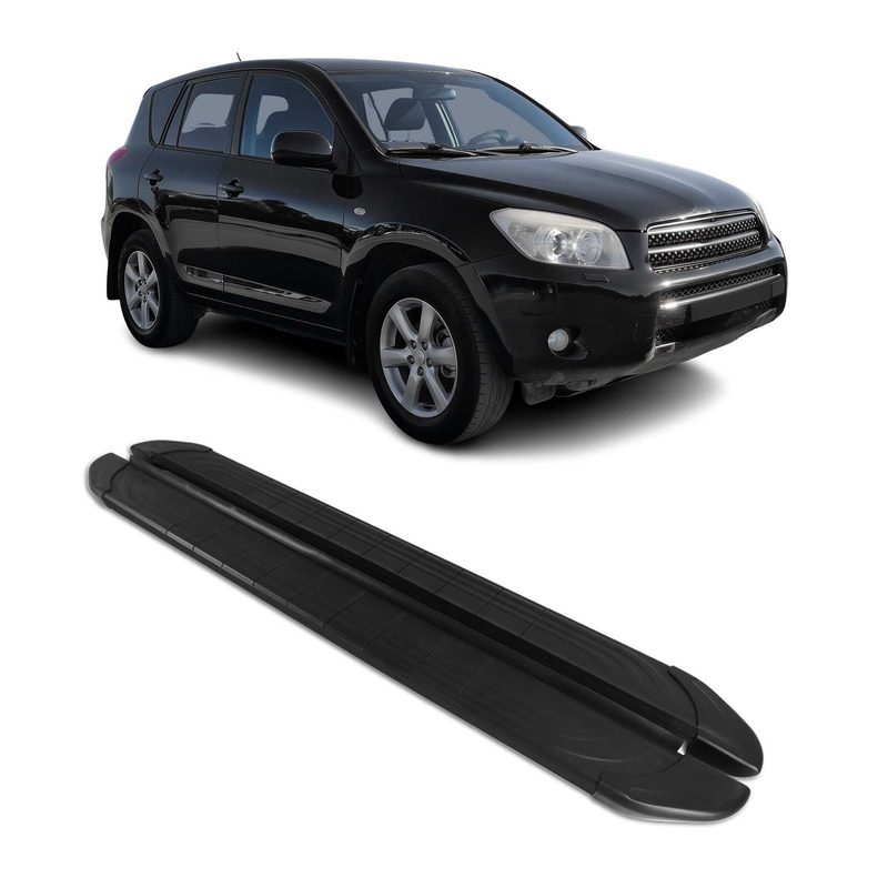2006-2012 Toyota RAV4 Running Boards Side Steps Black