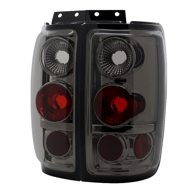 1997-2002 Ford Expedition Tail Lights Chrome Housing/Smoke Lens