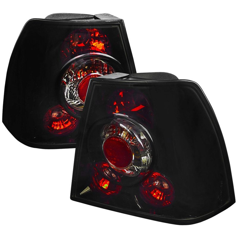 1999-2005 VW Jetta/Bora Mk4 Sedan Tail Lights Glossy Black/Smoke Lens