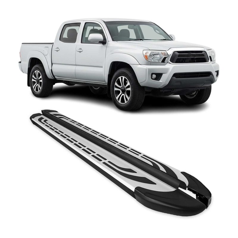 2005-2023 Toyota Tacoma Double Cab Nerf Bar Side Step Running Boards Alu 2x