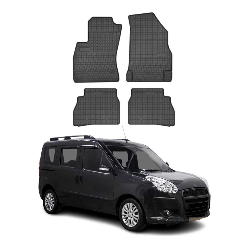 2015-2022 RAM ProMaster City Floor Mats Liners Full Set All Weather Rubber 5 Persons