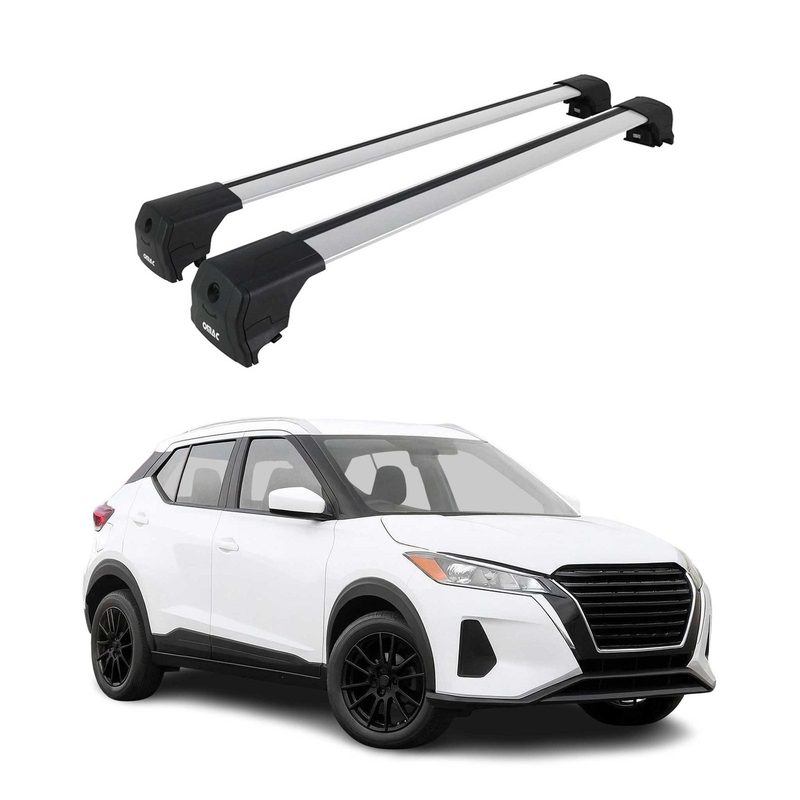 2025-2026 Nissan Kicks Play Roof Rack Cross Bars Luggage Carrier Alu Silver 2x
