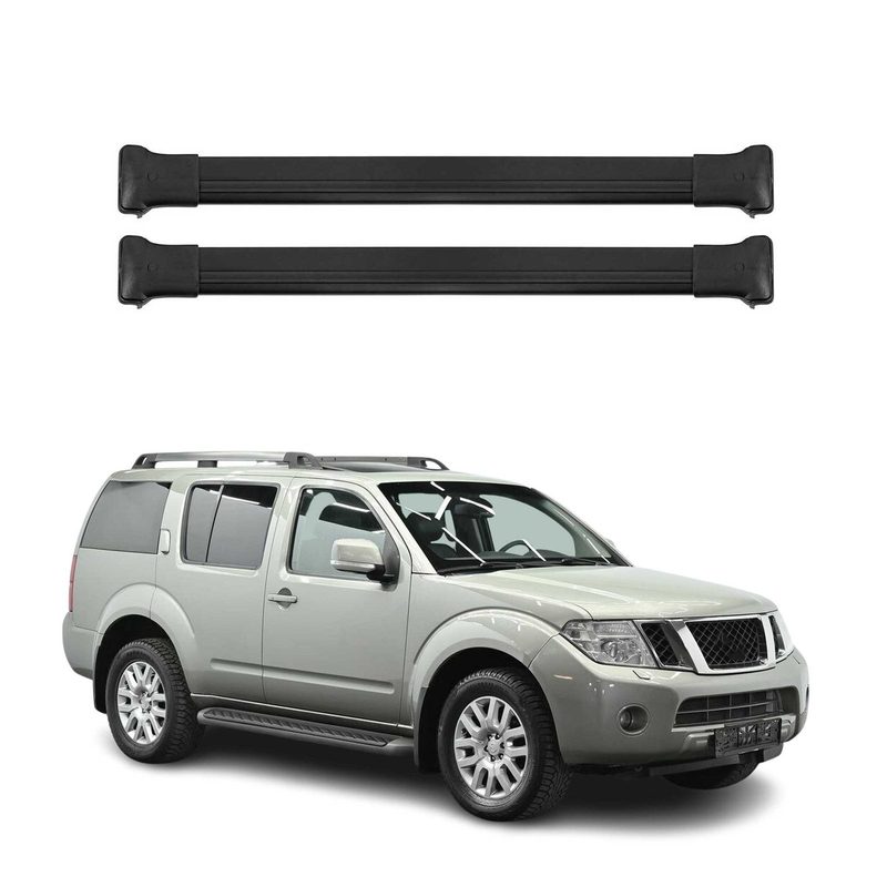 2005-2012 Nissan Pathfinder Roof Rack Cross Bars Black
