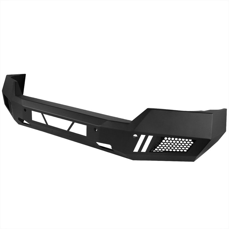 2016-2018 Chevy Silverado 1500 Heavy Duty Steel Front Bumper LED Light Ports