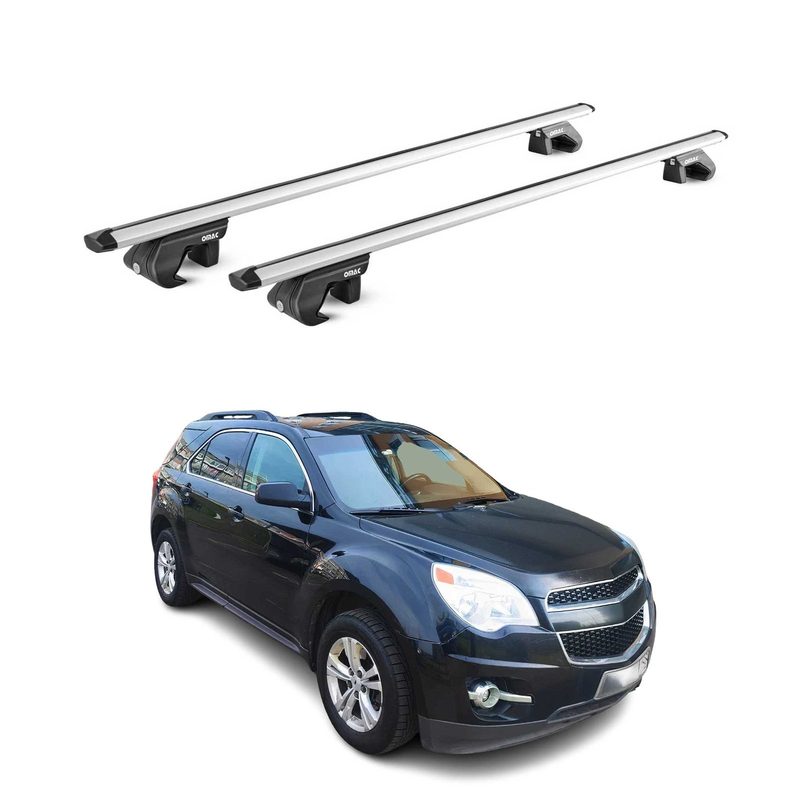 2010-2017 Chevrolet Equinox Roof Rack Cross Bars Silver Luggage Carrier 2 Pcs