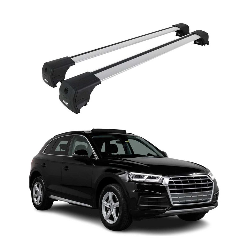 2018-2025 Audi Q5 2.gen Roof Rack Cross Bars Silver