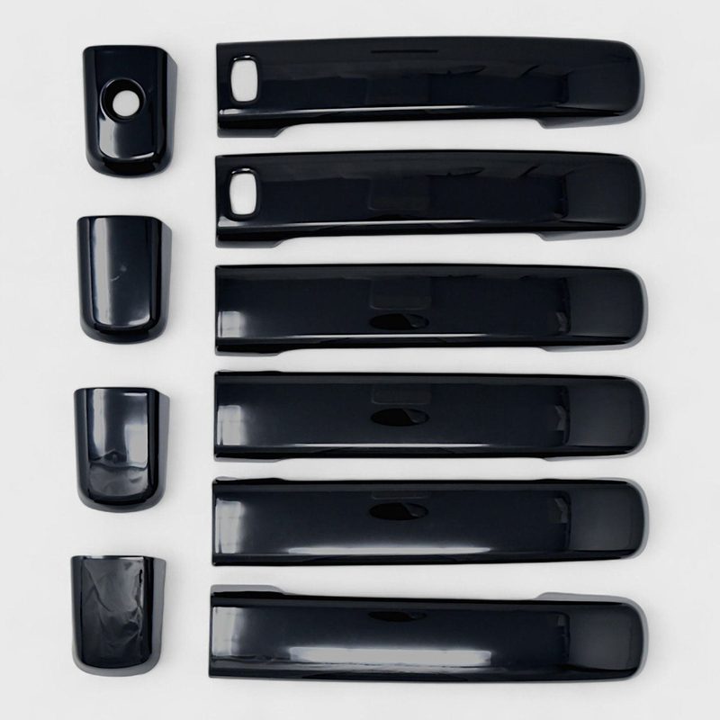 2005-2025 Nissan Frontier Door Handle Cover 4DR ABS Plastic Gloss Black 10 Pcs