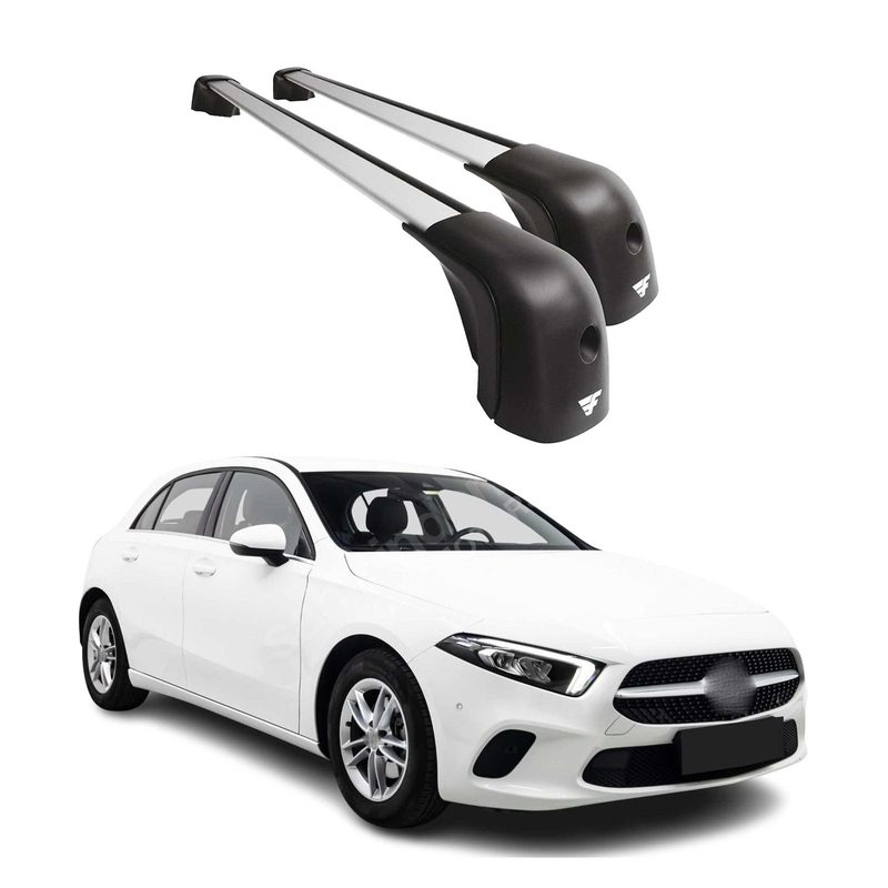 2019-2022 Mercedes A Class W177 V177 Roof Rack Cross Bars Black