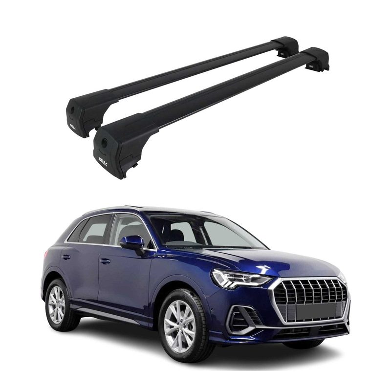 2019-2025 Audi Q3 2.gen Roof Rack Cross Bars Black