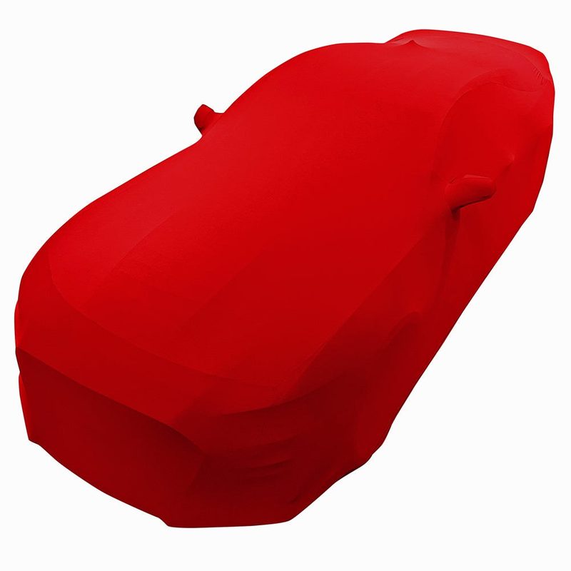 2005-2024 Ford Mustang Ultraguard Stretch Satin Indoor Car Cover - Red