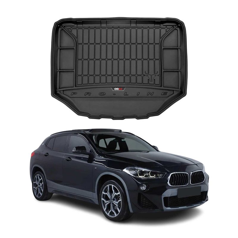 2018-2023 BMW X2 F39 Lower trunk Premium Cargo Liner Trunk Mat All Weather Heavy Duty Lower Trunk Black