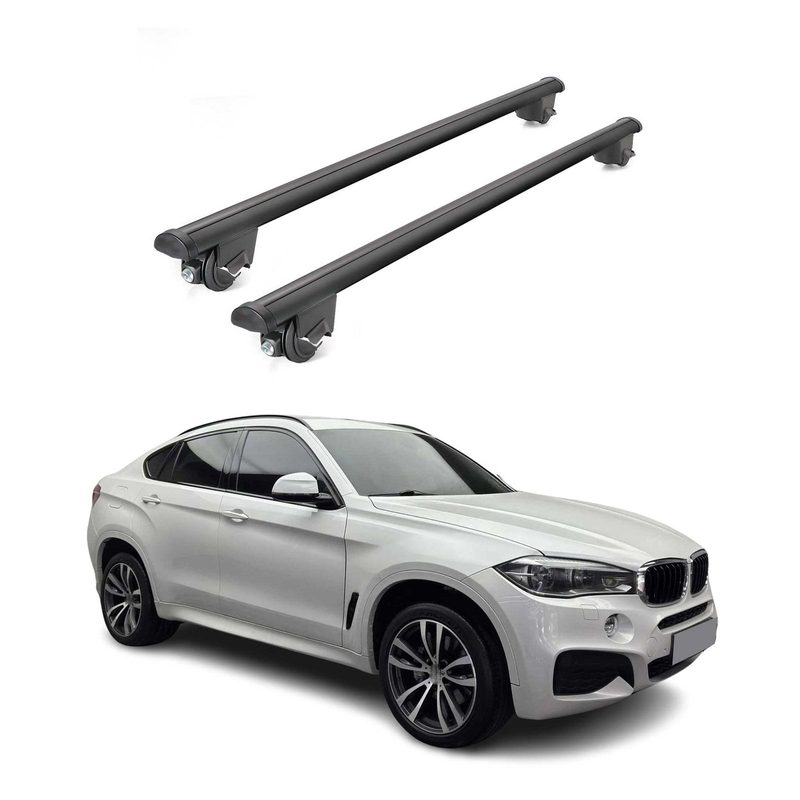 2015-2019 BMW X6 F16 Roof Rack Cross Bars Black