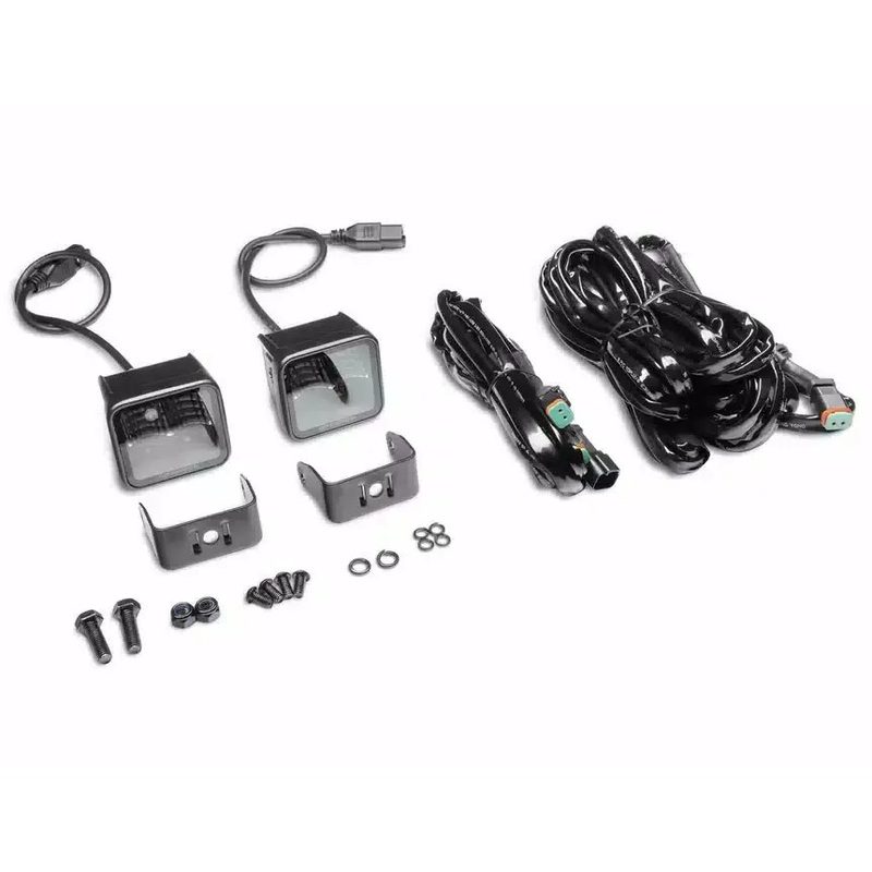 Faros CUBEIT 2.75" GR Blackout Series 2 Pares Flood