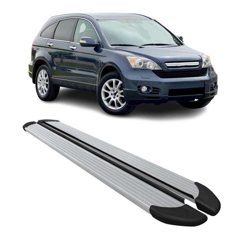 2007-2011 Honda CR-V Running Boards Side Steps Silver