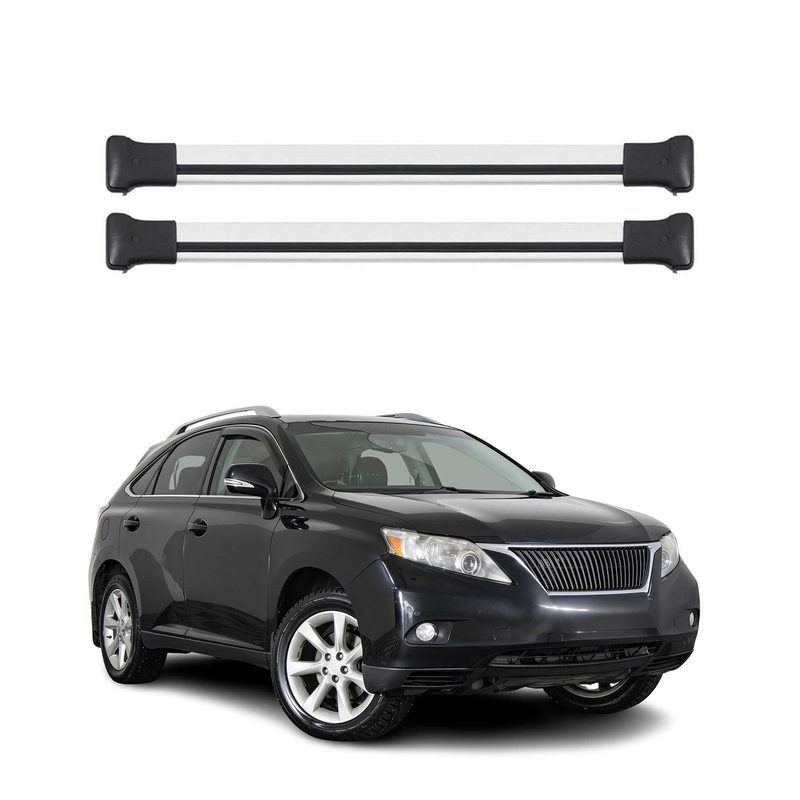 2010-2015 Lexus RX350 / RX450h Roof Rack Cross Bars Silver