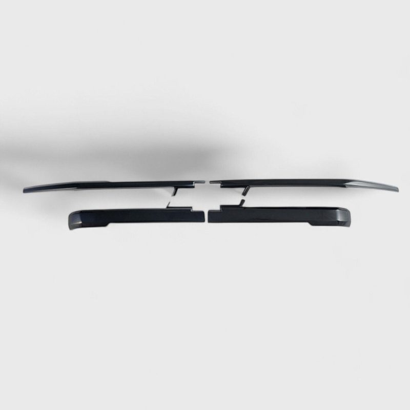 2022-2025 Chevrolet Silverado 1500 Grille Overlay Gloss Black 4Pcs ABS Plastic